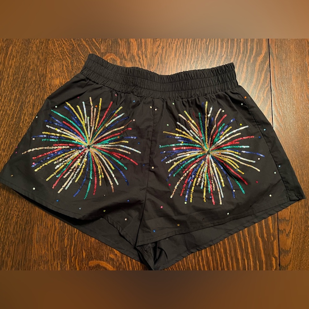 Queen of Sparkles Firework Shorts - Picture 2 of 5